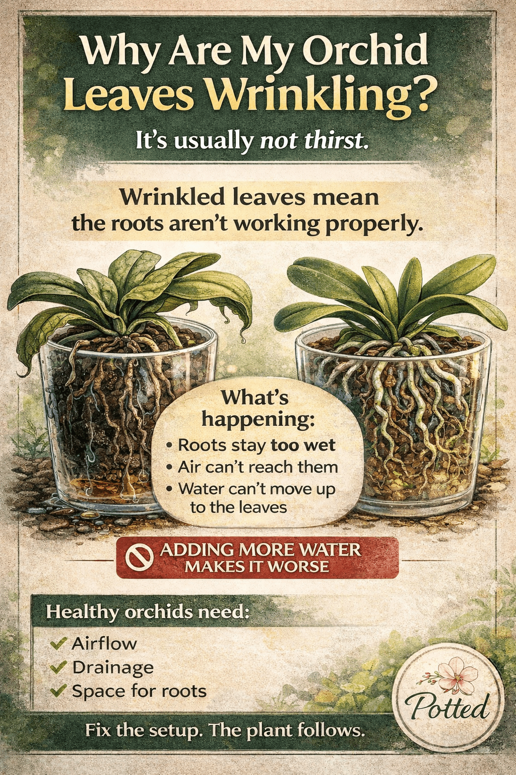 Why Are My Orchid Leaves Wrinkling? - Potted