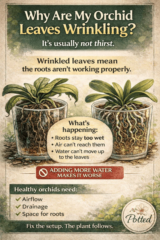 Why Are My Orchid Leaves Wrinkling? - Potted