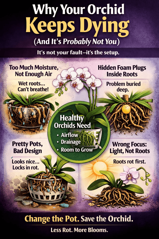 Why Your Orchid Keeps Dying (And It’s Probably Not You) - Potted